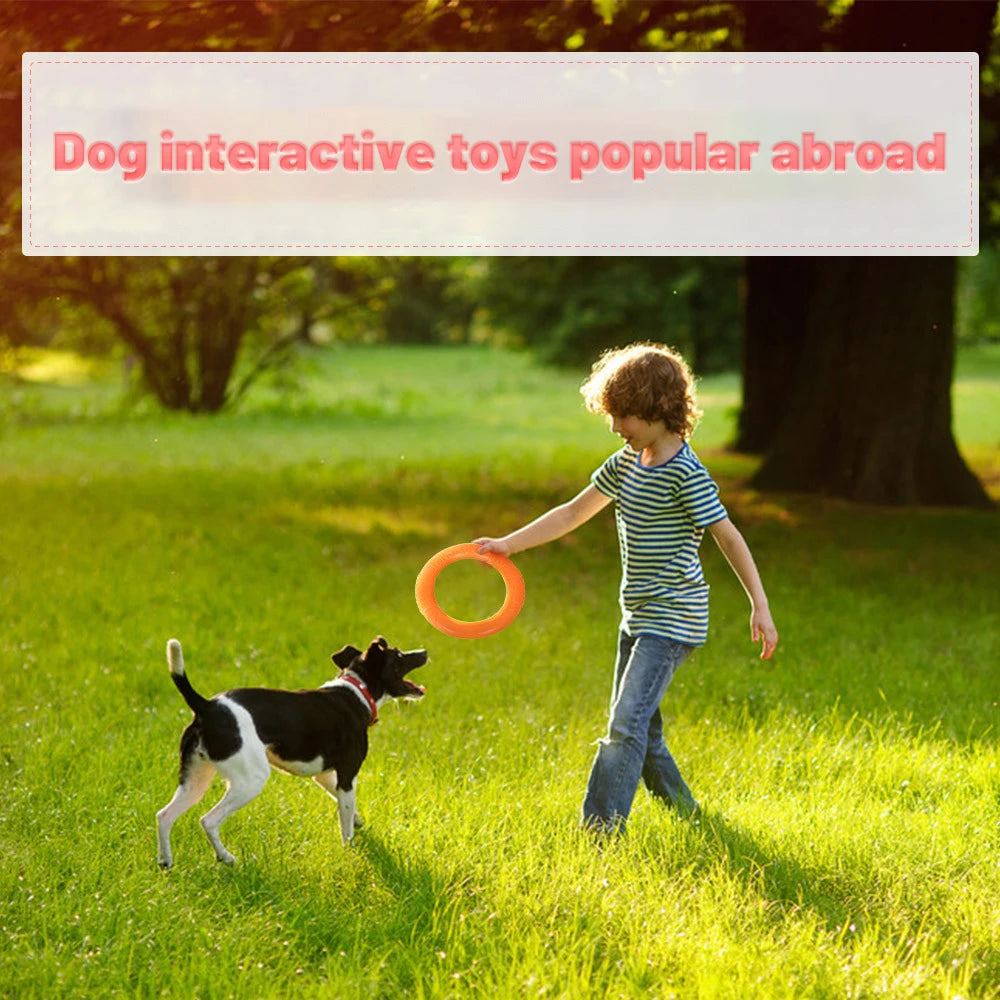 1pc Orange Dog Toys Pet Flying Disk Training