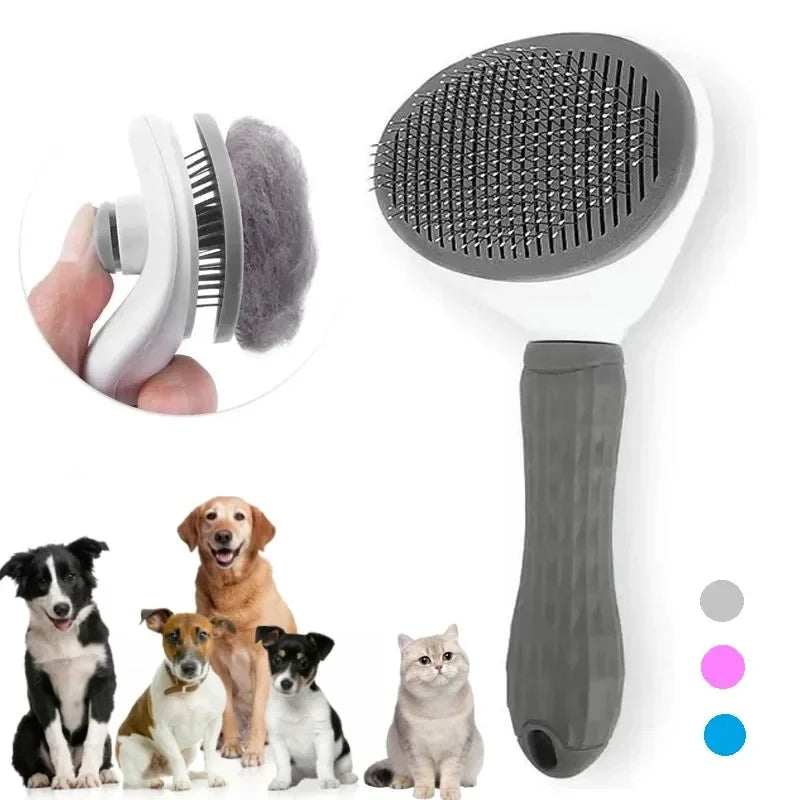 Pet Dog Brush Cat Comb Self Cleaning Pet Hair