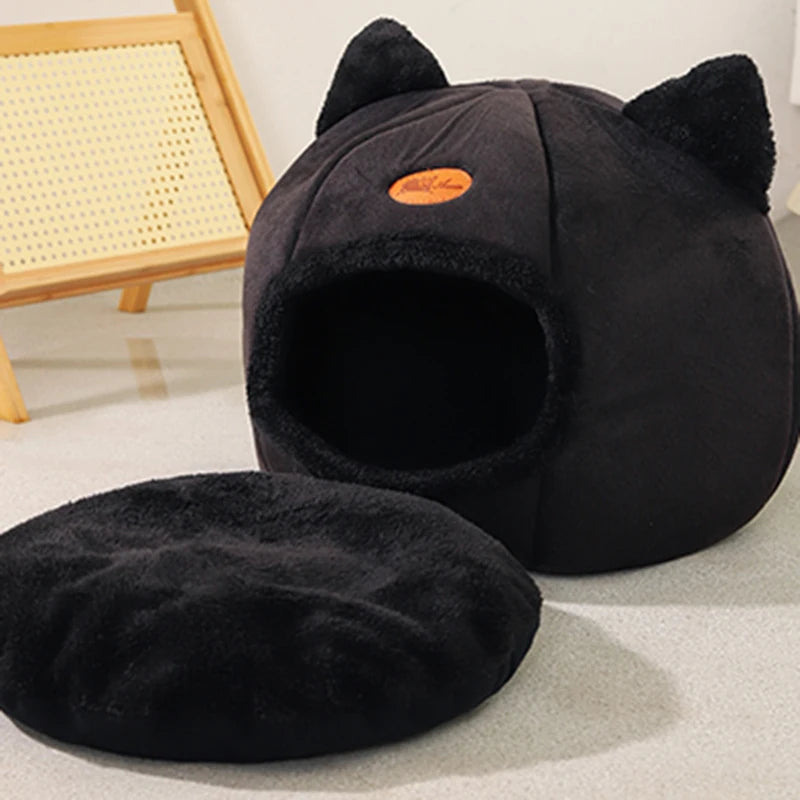 Cat Head Shape Cute And Comfortable Warm Cat