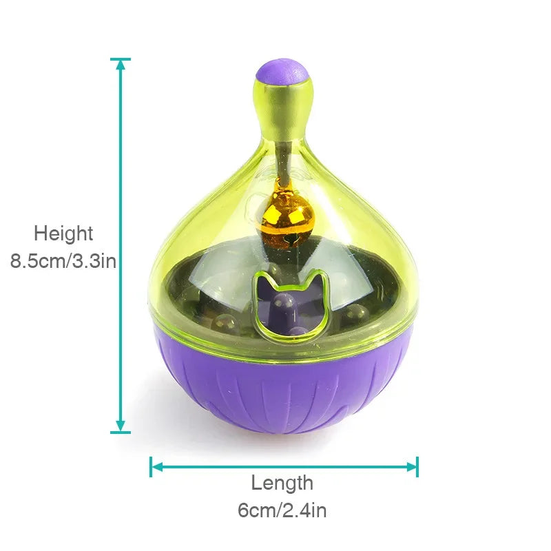 Pet Cat Fun Bowl Feeding Toys Dog Tumbler Feeder