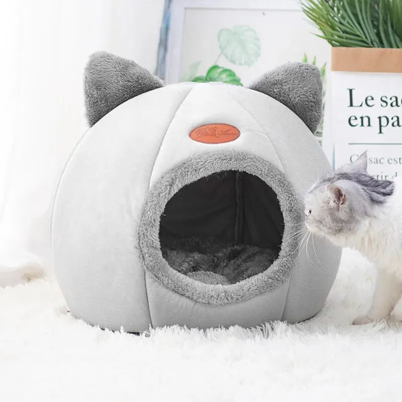 Cat Head Shape Cute And Comfortable Warm Cat