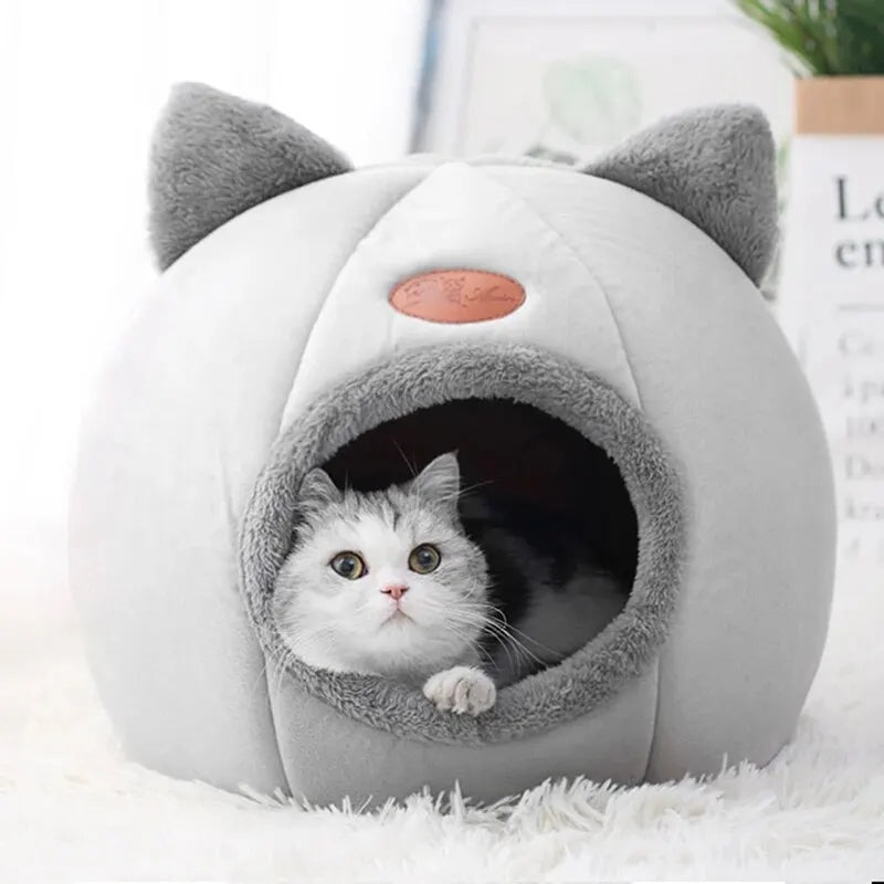 Cat Head Shape Cute And Comfortable Warm Cat