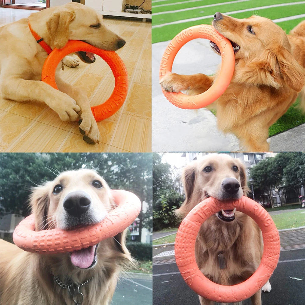 1pc Orange Dog Toys Pet Flying Disk Training