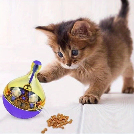 Pet Cat Fun Bowl Feeding Toys Dog Tumbler Feeder