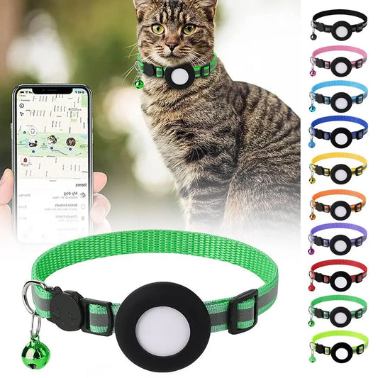 Airtag Case Collar for Cats with Protective Case