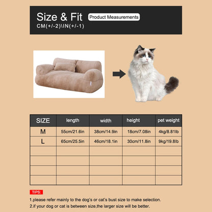 Pet Cat Sofa Detachable Washable All-Season