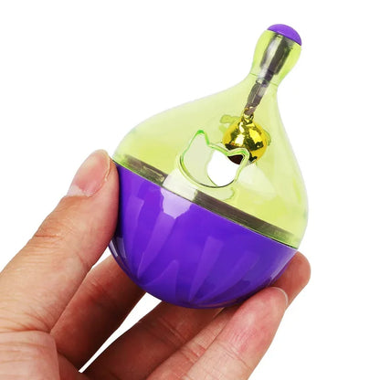 Pet Cat Fun Bowl Feeding Toys Dog Tumbler Feeder