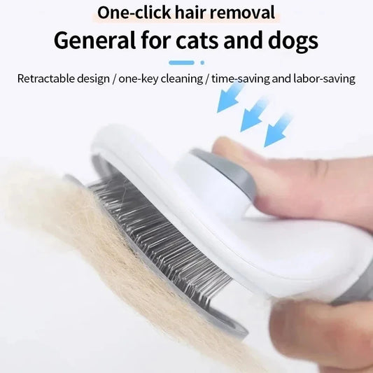 Pet Dog Brush Cat Comb Self Cleaning Pet Hair