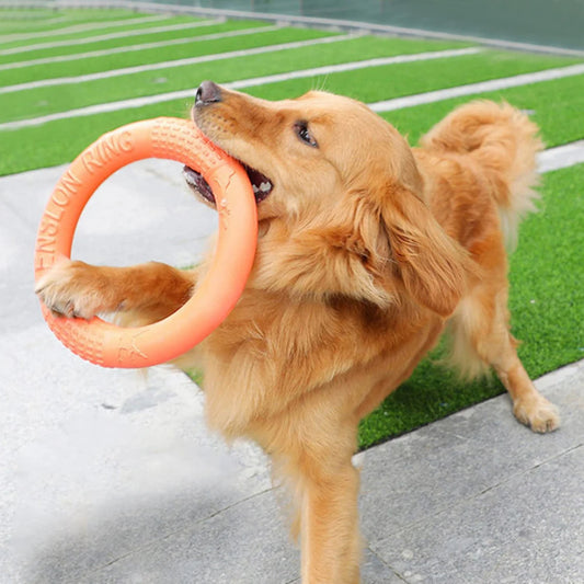1pc Orange Dog Toys Pet Flying Disk Training