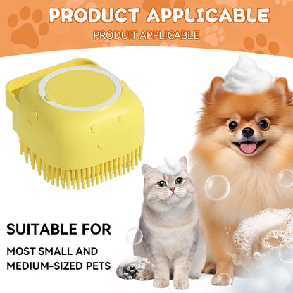 Dog Bathing Brush Pet Massage Brush Shampoo